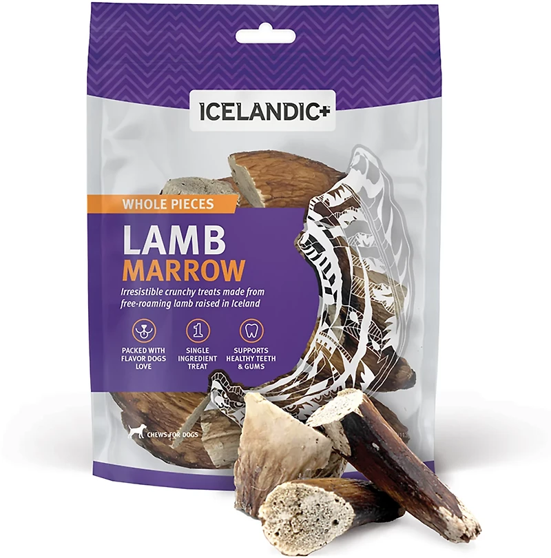 Icelandic+ 4 oz. Marrow Whole Pieces Dog Chew