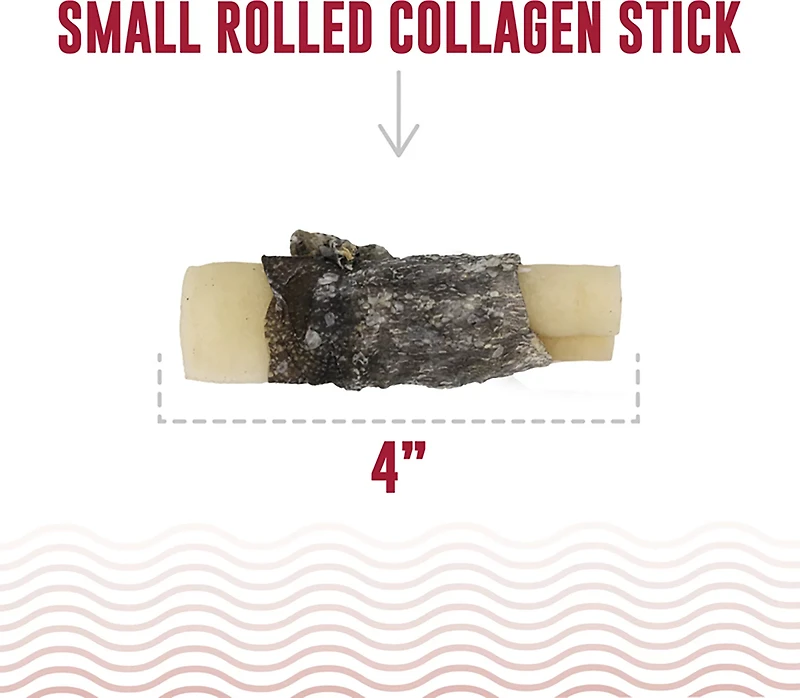 Icelandic+ 4" Rolled Collagen Stick with Wrapped Fish
