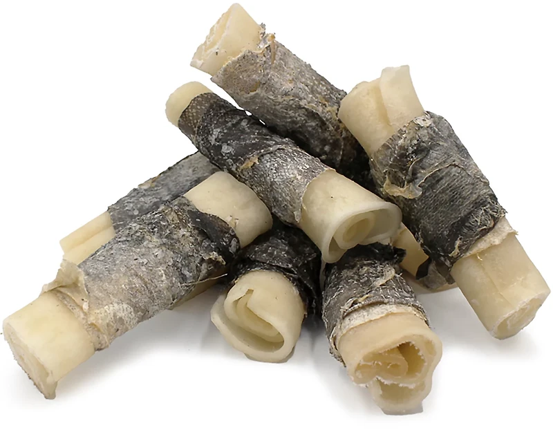 Icelandic+ 4" Rolled Collagen Stick with Wrapped Fish