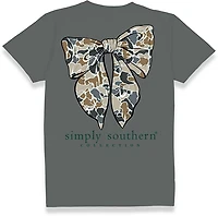 Simply Southern Women's Camo Bow Short Sleeve T-shirt