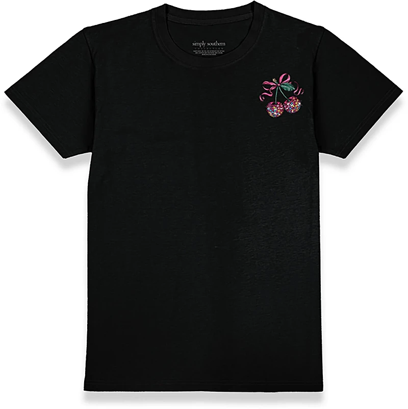 Simply Southern Women's Cherry Short Sleeve T-shirt