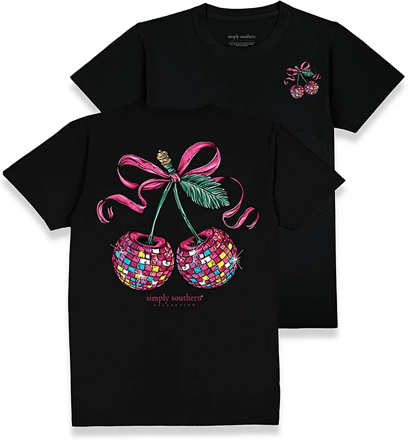 Simply Southern Women's Cherry Short Sleeve T-shirt