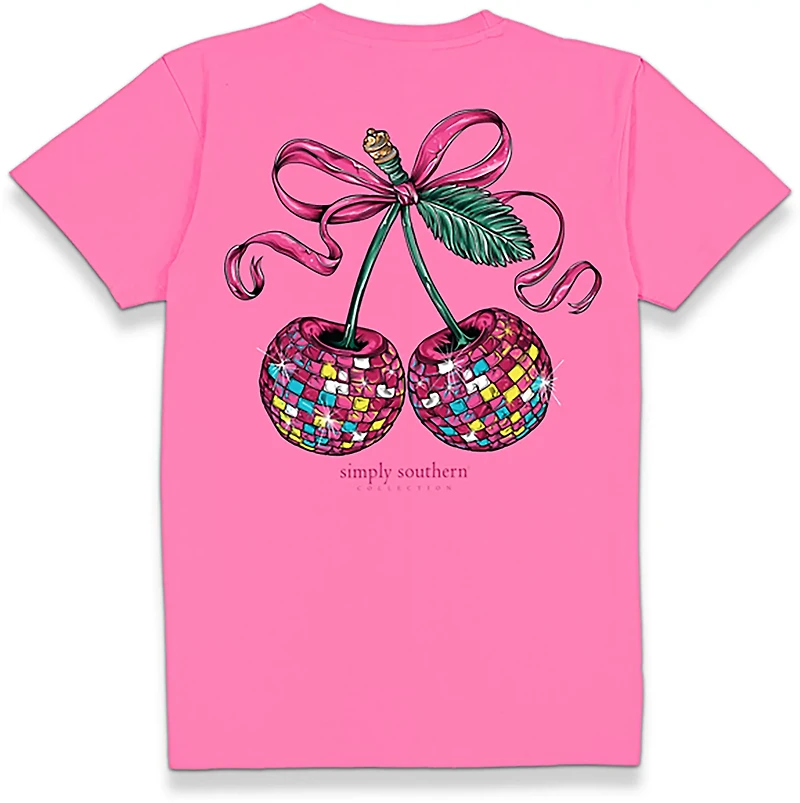 Simply Southern Women's Cherry Short Sleeve T-shirt