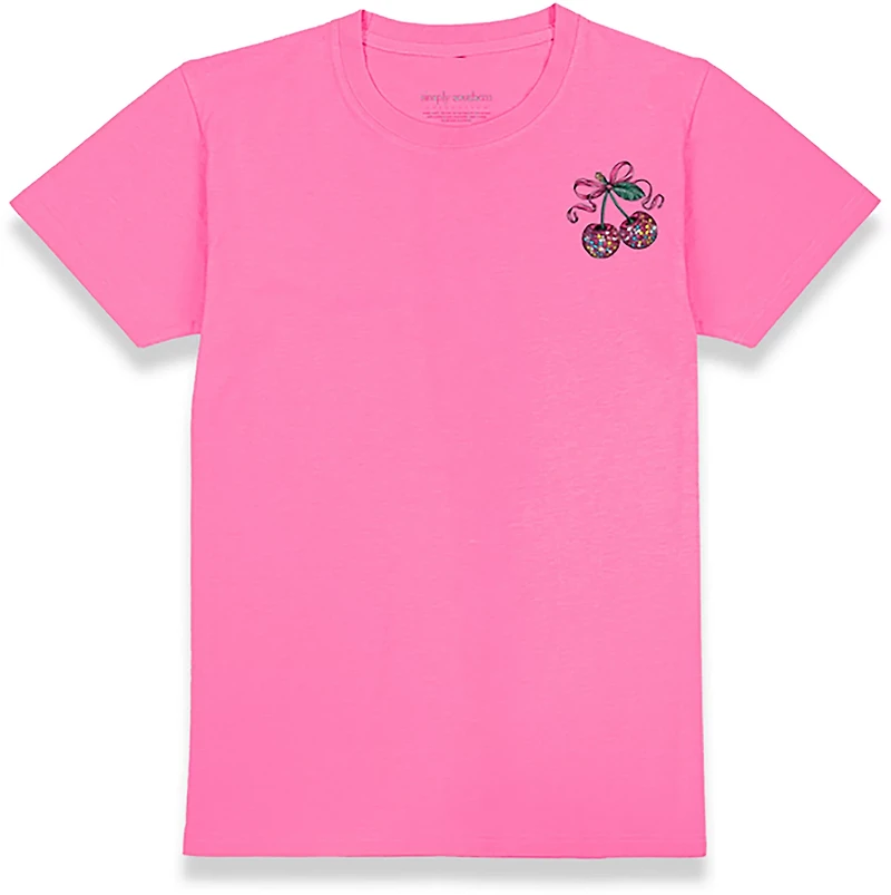Simply Southern Women's Cherry Short Sleeve T-shirt
