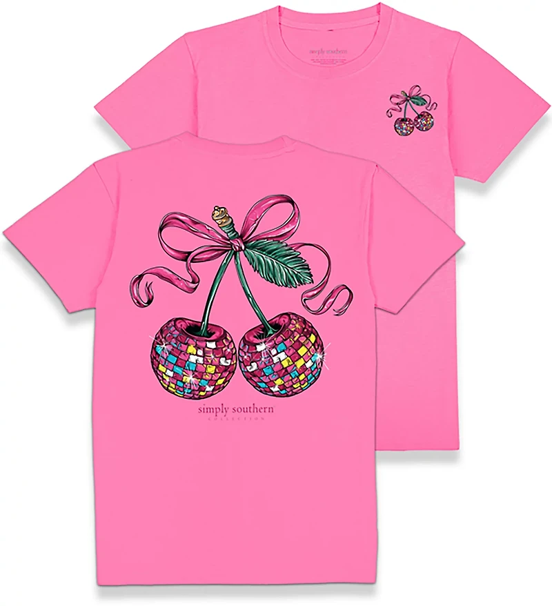 Simply Southern Women's Cherry Short Sleeve T-shirt