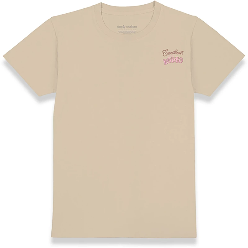 Simply Southern Women's Rodeo Sweetheart Short Sleeve T-shirt