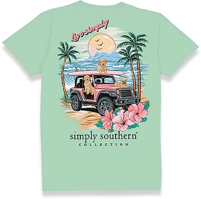 Simply Southern Women's Beach Short Sleeve T-shirt