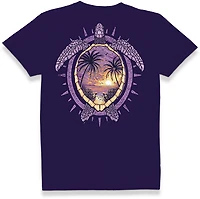 Simply Southern Women's Sunset Turtle Short Sleeve T-shirt