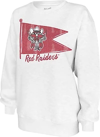 The Victory Women's Texas Tech University School Script Pennant Crew Sweatshirt