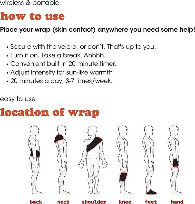 Fringe Extra Long Red Light Therapy Wrap