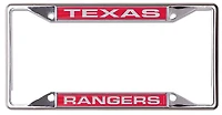 WinCraft Texas Rangers Metallic License Plate Frame