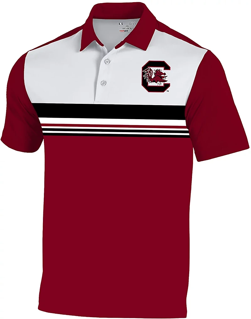 Under Armour Men’s University of South Carolina Primary Logo Gameday Armourfuse Polo