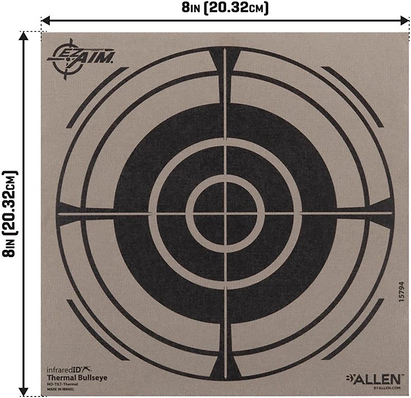 EZ Aim Adhesive 8 in Thermal Bullseye Target