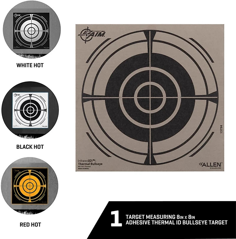 EZ Aim Adhesive 8 in Thermal Bullseye Target