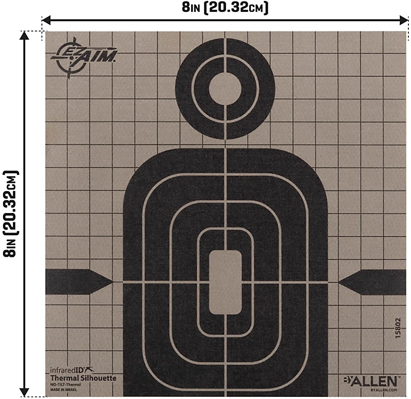 EZ Aim Adhesive 8 in Thermal Silhouette Target