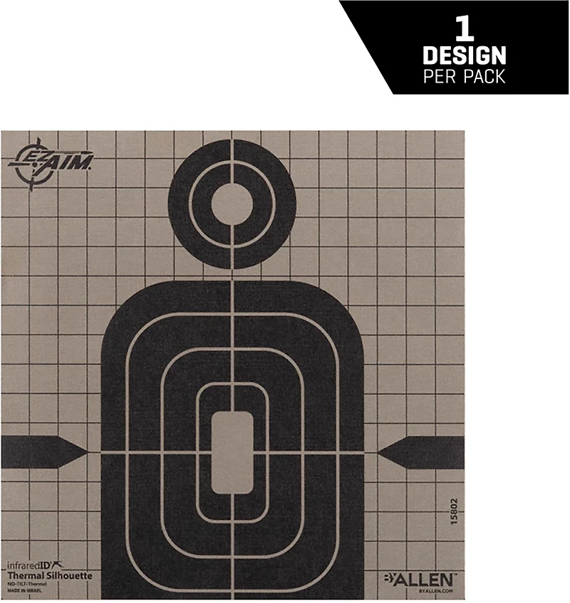 EZ Aim Adhesive 8 in Thermal Silhouette Target