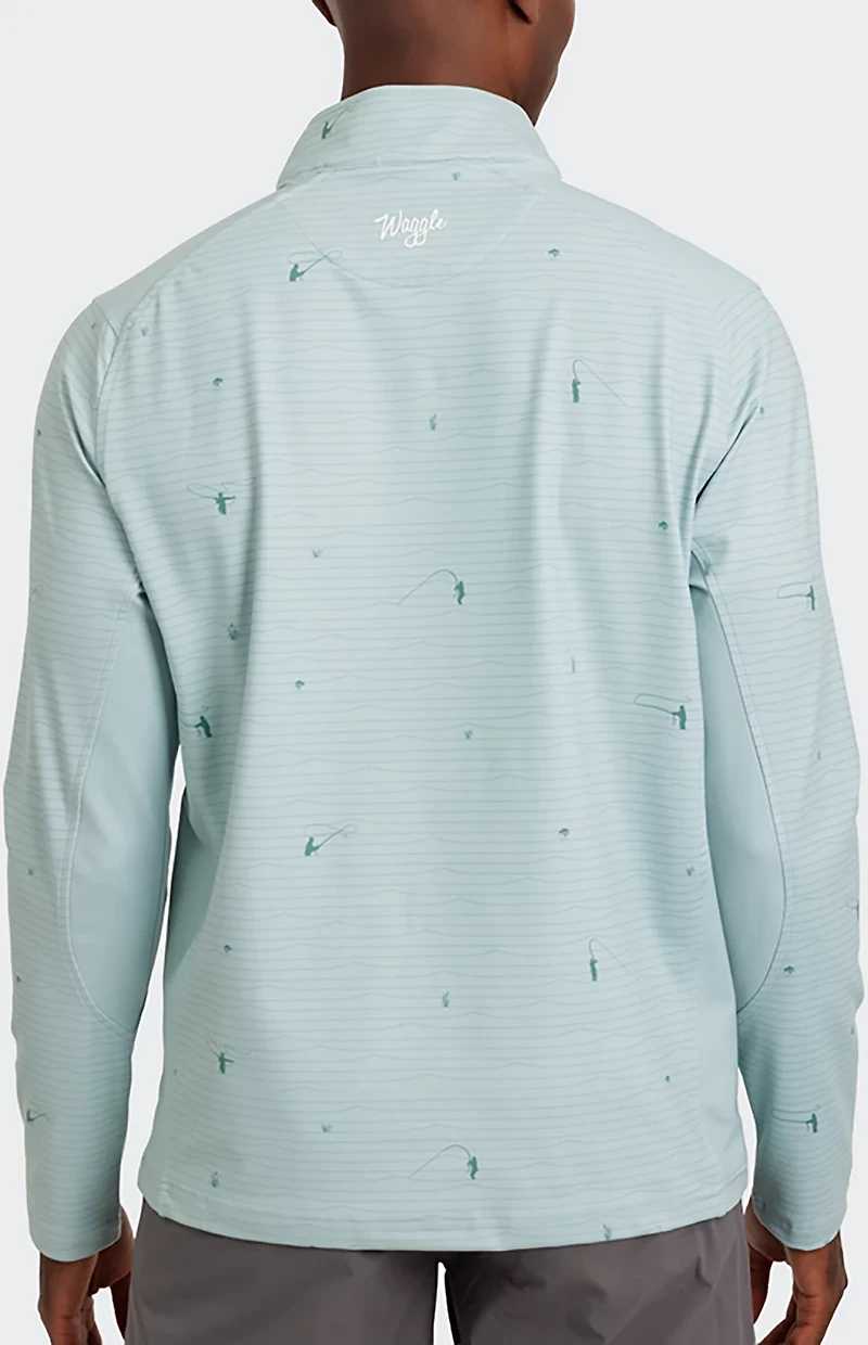 Waggle Golf Men's Upstream Twilight 1/4-Zip Jacket