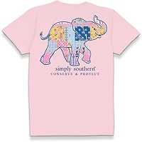 Simply Southern Women's Elephant Short Sleeve T-shirt