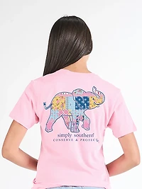 Simply Southern Women's Elephant Short Sleeve T-shirt