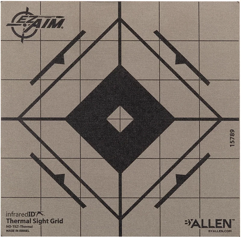 EZ Aim Adhesive 6 in Thermal Sight Grid Target
