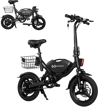 Gopowerbike Men's GoDash Compact Folding Mini 14" Electric Bike