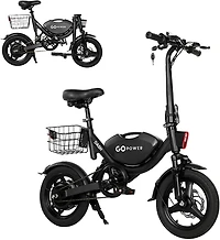 Gopowerbike Men's GoDash Compact Folding Mini 14" Electric Bike