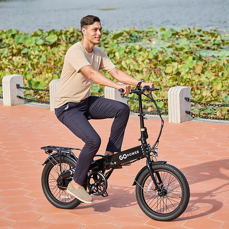 GoPowerBike Men's GoVolt 20" Folding Electric Bike