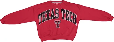 Pressbox Women's Texas Tech University Deep Basic Arch Janise Oversized Sweeper Top