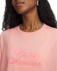 Under Armour Women's Script Heart Crop Graphic T-shirt