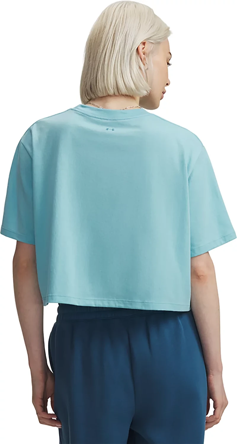 Under Armour Women's Script Heart Crop Graphic T-shirt