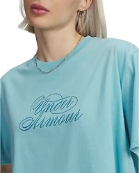 Under Armour Women's Script Heart Crop Graphic T-shirt