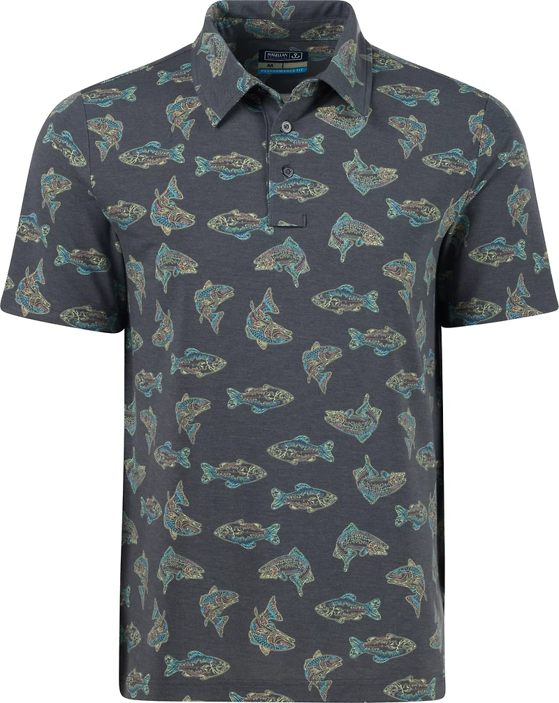 Magellan Outdoors Men's Pro Jacob Wheeler Angler Printed Polo Shirt