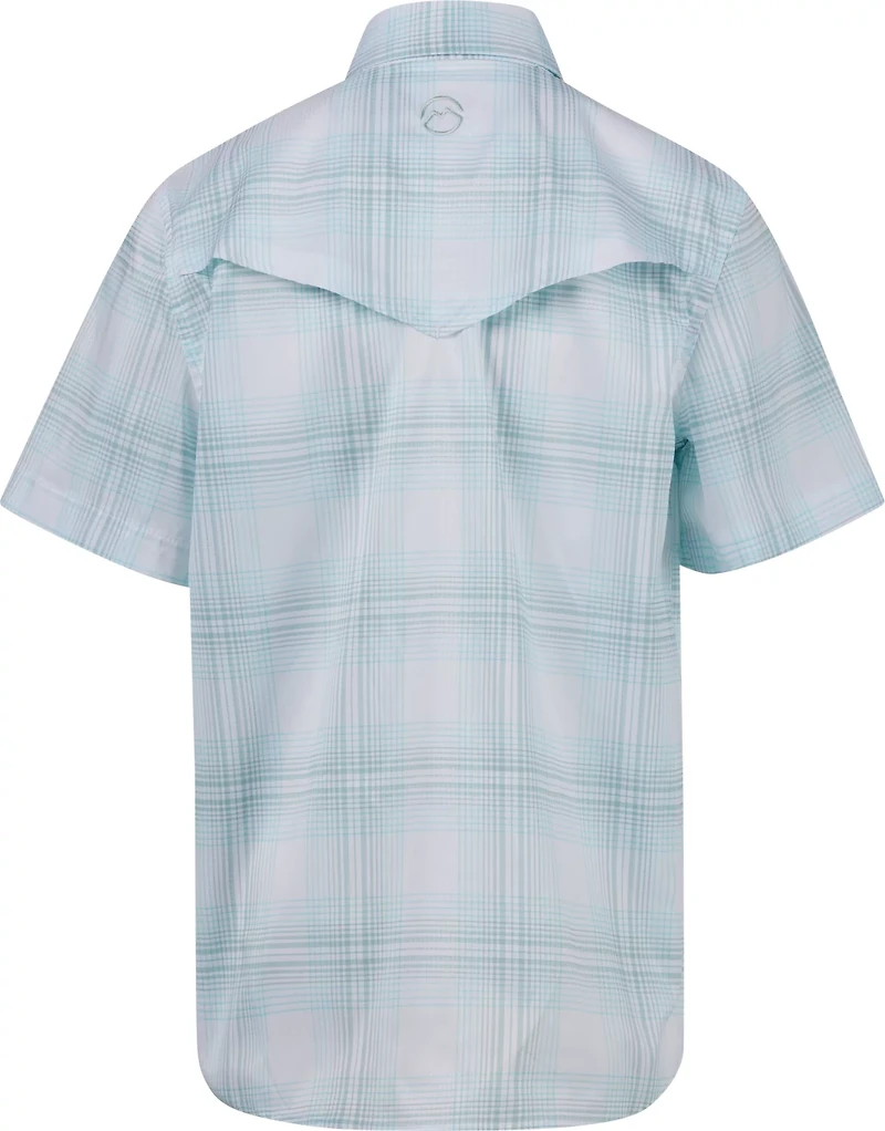 Magellan Boys' Pecos River Plaid Short Sleeve Shirt