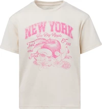 BCG Girls' Cotton Boxy Graphic T-shirt