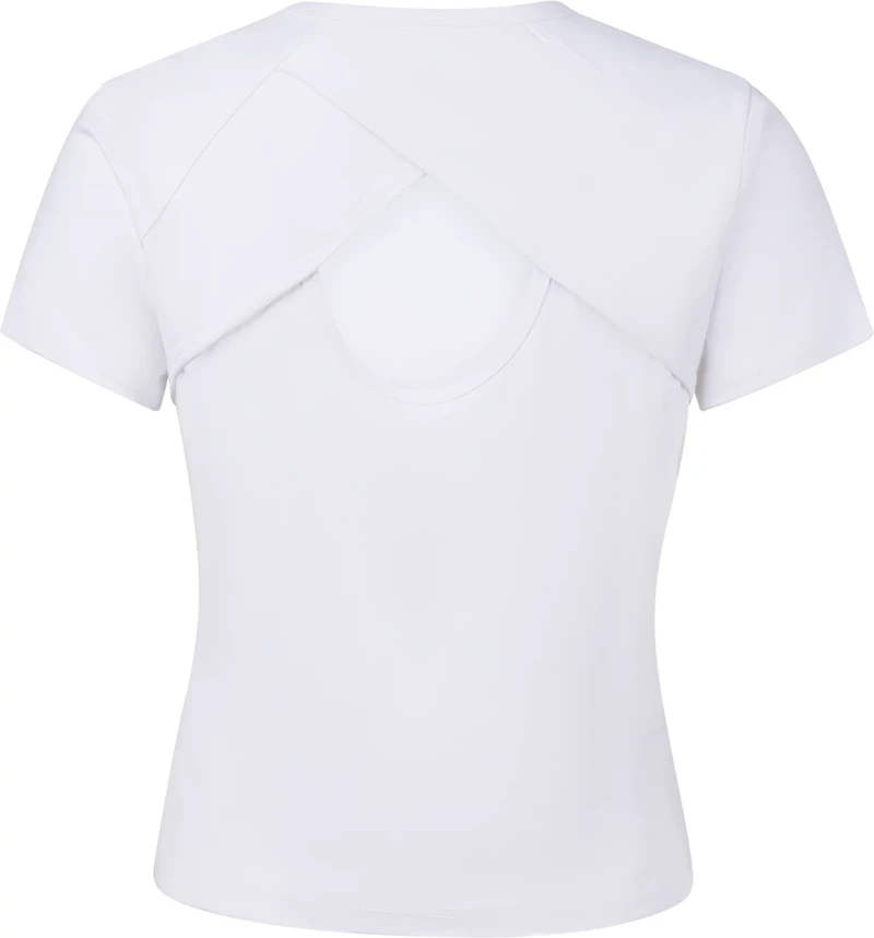 BCG Women's Fitted Key Back Short Sleeve T-shirt