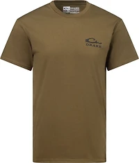 Drake Men's Waterfowl Camo Dog Graphic T-shirt