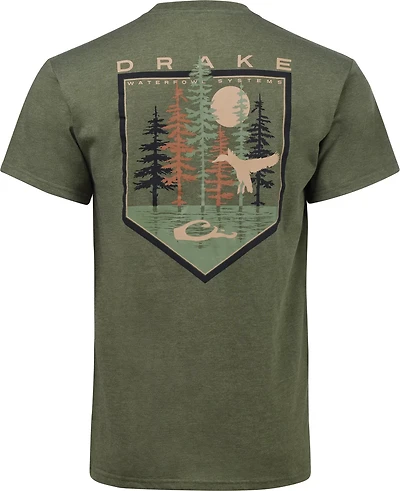 Drake Men's Waterfowl Tree Line Duck Graphic T-shirt