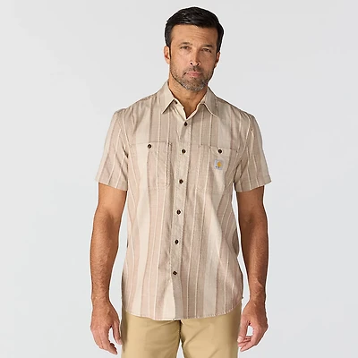 Carhartt Men's Bozeman Relaxed Short Sleeve Striped Shirt