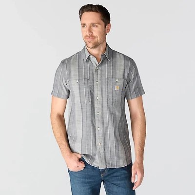 Carhartt Men's Bozeman Relaxed Short Sleeve Striped Shirt
