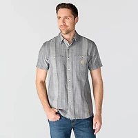 Carhartt Men's Bozeman Relaxed Short Sleeve Striped Shirt
