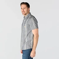 Carhartt Men's Bozeman Relaxed Short Sleeve Striped Shirt