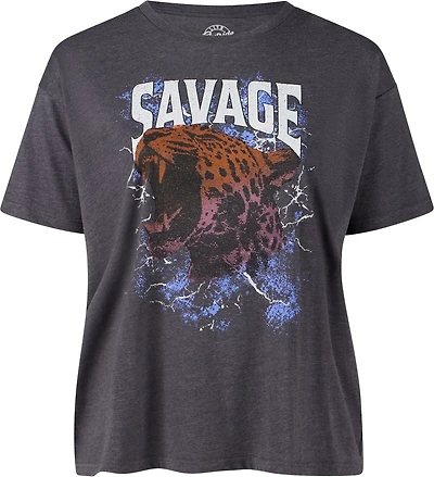 Live Outside the Limits Women's Savage Oversized Graphic T-shirt