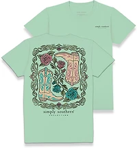 Simply Southern Women's Boots Short Sleeve T-shirt