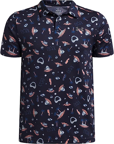 Under Armour Boys' Matchplay Print Polo Shirt