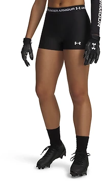 Under Armour Women's HeatGear Shorty Shorts 3 inches