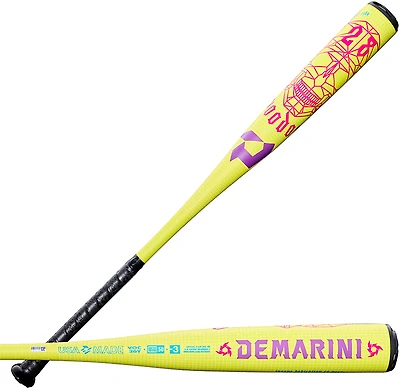 DeMarini 2026 Solar Yellow Voodoo One BBCOR Baseball Bat -3