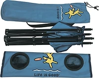 Life is Good Square Compact Folding Beach Table