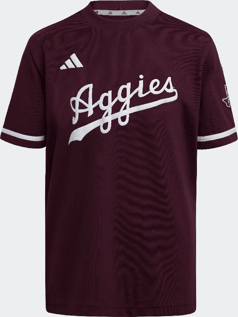 adidas Boys' Texas A&M University Replica Fan Jersey
