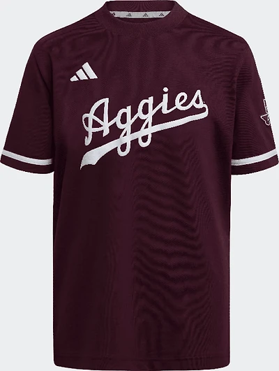 adidas Boys' Texas A&M University Replica Fan Jersey