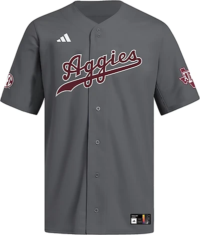 adidas Men's Texas A&M University Script Baseball Jersey